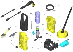 KÄRCHER Ersatzteile Hochdruckreiniger K 2 Premium Car & Home T150 *EU 1.673-316.0-A ETL K2 Premium Car&Home *EU