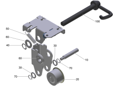 KÄRCHER Professional Ersatzteile Bodenreiniger BD 50/50C BpPack 80Ah + 850 straight 1.127-049.0 Rolle kpl.