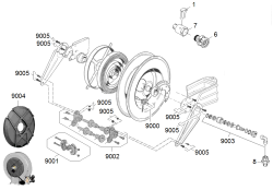 KÄRCHER Professional Ersatzteile Hochdruckreiniger Heisswasser HDS 1000 De CEMO 1.811-948.0 ETL ABS Schlauchtrommel