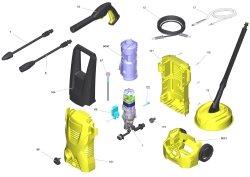 KÄRCHER Ersatzteile Hochdruckreiniger ETL K2M T150&Pipe *EU (2017) 1.673-238.0-BA ETL K2M T150&Pipe *EU (2017)