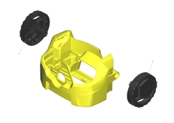 KÄRCHER Ersatzteile Hochdruckreiniger K 2 HOME T150 *EU 1.673-223.0-A Fahrgestell kpl. Ersatz K2 MR Standard