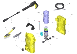 KÄRCHER Ersatzteile Hochdruckreiniger ETL K2 Basic Car *EU (2017) 1.673-156.0-BA ETL K2 Basic Car *EU (2017)