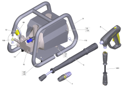 KÄRCHER Professional Ersatzteile Hochdruckreiniger Kaltwasser HD 600 EU 1.353-900.0 ETL HD  600 TR