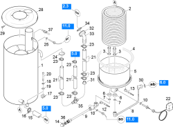KÄRCHER Professional Ersatzteile Hochdruckreiniger Heisswasser HDS 9/16-4 ST GAS EU-I 1.251-900.0 Durchlaufkessel