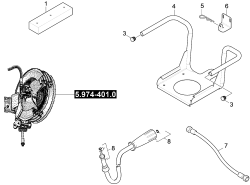 KÄRCHER Professional Ersatzteile Hochdruckreiniger Heisswasser HDS 1000 SXA 1.071-935.0 ETL ABS Schlauchtrommel f. 2.110-011.0