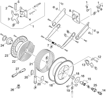 KÄRCHER Professional Ersatzteile Hochdruckreiniger Kaltwasser ABS Schlauchtrommel Edelstahl TR 6.392-122.0 ETL ABS Schlauchtrommel f. 6.392-122.0