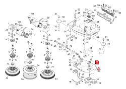 KÄRCHER Professional Ersatzteile Bodenreiniger B 90 R 1.161-000.2 Bodenkopf BD 75