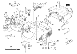 KÄRCHER Professional Ersatzteile Sauger NT 35/1 Tact Te H EU 1.184-858.0 Haube Einzelteile