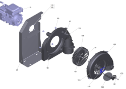 KÄRCHER Professional Ersatzteile Hochdruckreiniger Heisswasser HG 43  EU 1.030-500.0 Geblaese kpl.
