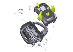 KÄRCHER Professional Ersatzteile Bodenreiniger B 80 W Bp DOSE+D65+V900+180Ah 1.259-014.0 Bedienfeld kpl. B80 W