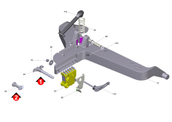 KÄRCHER Professional Ersatzteile Bodenreiniger B 80 W Bp DOSE+D65+V900+180Ah 1.259-014.0 Aufhaengung Buerstenkopf kpl. B80
