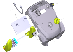 KÄRCHER Professional Ersatzteile Bodenreiniger B 40 C Bp +D51+V900 1.533-261.0 Abdeckung Bedienfeld kpl. BAT C
