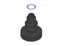 KÄRCHER Ersatzteile Hochdruckreiniger K 2.220 Balcony Tchibo *EU 1.671-810.0-B Düse kpl. schwarz