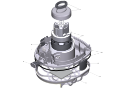 KÄRCHER Professional Ersatzteile Sauger T 15/1 EU 1.355-235.0 Saugturbine