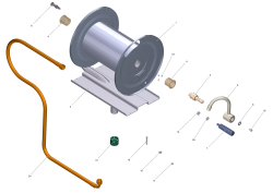 KÄRCHER Professional Ersatzteile Hochdruckreiniger Heisswasser ABS Schlauchtrommel TR 2.110-001.0 ETL ABS Schlauchtrommel f. 2.110-001.0