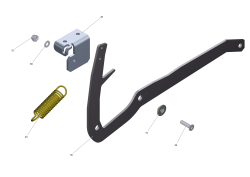 KÄRCHER Professional Ersatzteile Kehrmaschinen KM 85/50 R Bp Pack Pedal Grobschmutzklappe 1.351-127.0