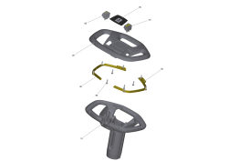 KÄRCHER Professional Ersatzteile Kehrmaschinen KM 85/50 R Bp Pack Lenkung oben kpl. 1.351-127.0