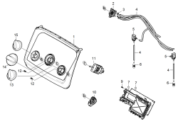 KÄRCHER Professional Ersatzteile Hochdruckreiniger Heisswasser AC-180EH John Deere  EU-I 1.071-631.0 Instrumententafel