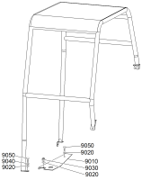 KÄRCHER Professional Ersatzteile Bodenreiniger B 300 R I 1.480-235.2 Schutzdach niedrig komplett