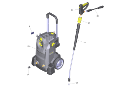 KÄRCHER Professional Ersatzteile Hochdruckreiniger Kaltwasser HD 8/18-4M EU 1.524-970.0 ETL HD 8/18-4 M