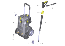 KÄRCHER Professional Ersatzteile Hochdruckreiniger Kaltwasser HD 8/18-4M Plus EU 1.524-972.0 ETL HD 8/18-4 M Plus