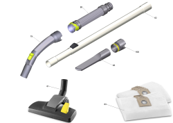 KÄRCHER Professional Ersatzteile Sauger T 9/1 Bp CUL 1.528-116.0 Zubehoer