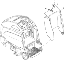 KÄRCHER Professional Ersatzteile Bodenreiniger CHARIOT iEXTRACT 26 DUO OFF AISLE 1.006-178.0 Rear Cover