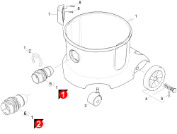 KÄRCHER Professional Ersatzteile Sauger T 10/1 Adv EU 1.527-157.0 Behaelter