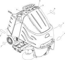 KÄRCHER Professional Ersatzteile Sauger CHARIOT iVACUUM 34 1.012-565.0 Decal