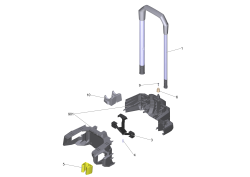 KÄRCHER Professional Ersatzteile Hochdruckreiniger Kaltwasser HD 6/15 MX Plus Loxam EU 1.150-938.0 Modul Schubbuegel kpl. HD-MX Loxam