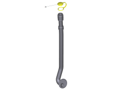 KÄRCHER Professional Ersatzteile Bodenreiniger B 150 R Bp Pack Dose+240AhGel+D90 1.246-034.0 Ablassschlauch oelfest Ersatz