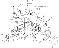 KÄRCHER Professional Ersatzteile Bodenreiniger 230V CADET 7 1.008-023.0 FRAME ASSEMBLY