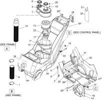 KÄRCHER Professional Ersatzteile Bodenreiniger 230V CADET 7 1.008-023.0 SOLUTION TANK ASSEMBLY