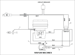 KÄRCHER Professional Ersatzteile Bodenreiniger 120V PRESTO 3 9.840-068.0 WIRING DIAGRAM
