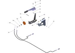 KÄRCHER Professional Ersatzteile Kehrmaschinen KM 105 0 Handbremse kpl. KM 105/1xx