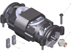 KÄRCHER Professional Ersatzteile Sauger CV 48/2 Tornado 1.057-326.0 Motor kpl. 120V