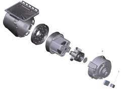KÄRCHER Professional Ersatzteile Sauger CV 48/2 Adv EU 1.057-329.0 Motorgehaeuse kpl.