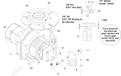 KÄRCHER Professional Ersatzteile Hochdruckreiniger Heisswasser HDS 2.0/10 ED CAGE AC VRTICAL OIL FIRED 1.575-511.0 BURNER ASSEMBLY