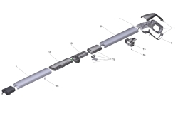 KÄRCHER Ersatzteile Hartflächenreiniger FC 3d Cordless Premium (white) *EU 1.055-370.0 Handgriff Stiel kpl. long FC3dCordlPrem