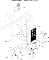 KÄRCHER Professional Ersatzteile Hochdruckreiniger Heisswasser HDS 3.5/30 P Cage 1.575-552.0 CONTROL PANEL - 550.0, 551.0, 552.0, 553
