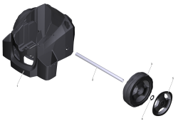 KÄRCHER Professional Ersatzteile Hochdruckreiniger Kaltwasser HD 4/11 C Bp Pack EU 1.520-925.0 Fahrwerk HD-C