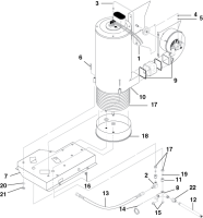 KÄRCHER Professional Ersatzteile Hochdruckreiniger Heisswasser HDS 5.0/32 Pe Cage 1.575-616.0 COIL & BLOWER