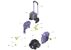 KÄRCHER Professional Ersatzteile Hochdruckreiniger Kaltwasser HD 4/11 C Bp Pack EU 1.520-925.0 Plattform Gehaeuse Satz HD 4/11 C Bp Pack