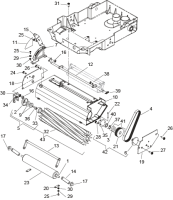 KÄRCHER Professional Ersatzteile Bodenreiniger NLA BRC 46/38 C (115V) 1.008-054.0 BRUSH ASSEMBLY