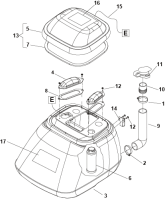 KÄRCHER Professional Ersatzteile Bodenreiniger NLA BRC 46/38 C (115V) 1.008-054.0 RECOVERY TANK ASSEMBLY