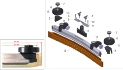 KÄRCHER Professional Ersatzteile Bodenreiniger BD 50/50 C PLUS Bp PACK 9.398-996.0 Einwascher gebogen