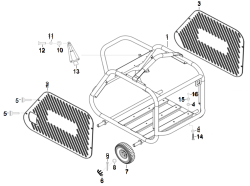 KÄRCHER Professional Ersatzteile Hochdruckreiniger Kaltwasser HDS 7/16 CAGE 380V 50Hz 9.398-424.0 Fahrgestell