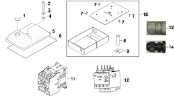 KÄRCHER Professional Ersatzteile Hochdruckreiniger Kaltwasser HDS 7/16 CAGE 380V 50Hz 9.398-424.0 Kasten Elektrik