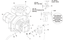 KÄRCHER Professional Ersatzteile Hochdruckreiniger Heisswasser HDS 2.0/10 ED CAGE AC VRTICAL OIL FIRED 1.109-101.0 BURNER ASSEMBLY