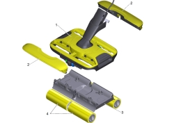 KÄRCHER Ersatzteile Hartflächenreiniger FC 7 Cordless (yellow) *EU 1.055-730.0 Bodenkopf kpl. FC 7